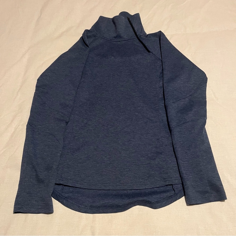 Prana Womens Sweater Blue Medium Long Sleeve Pullover Half Zip